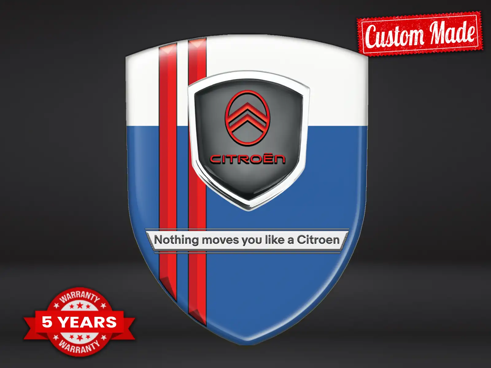 Citroen Waterproof Sticker Label Durable Professional Minimal